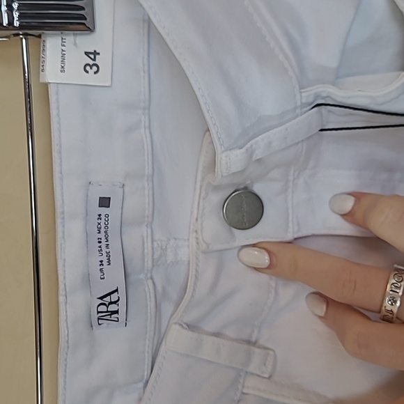 Zara White jeans BRAND NEW - Picture 2 of 5